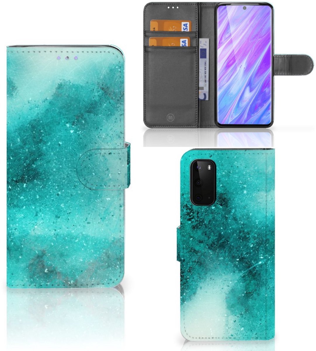 Hoesje Samsung Galaxy S20 Painting Blue