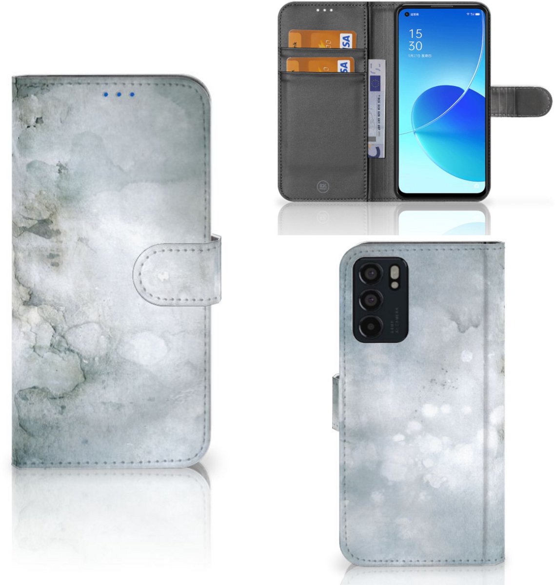 Hoesje OPPO Reno6 5G Painting Grey