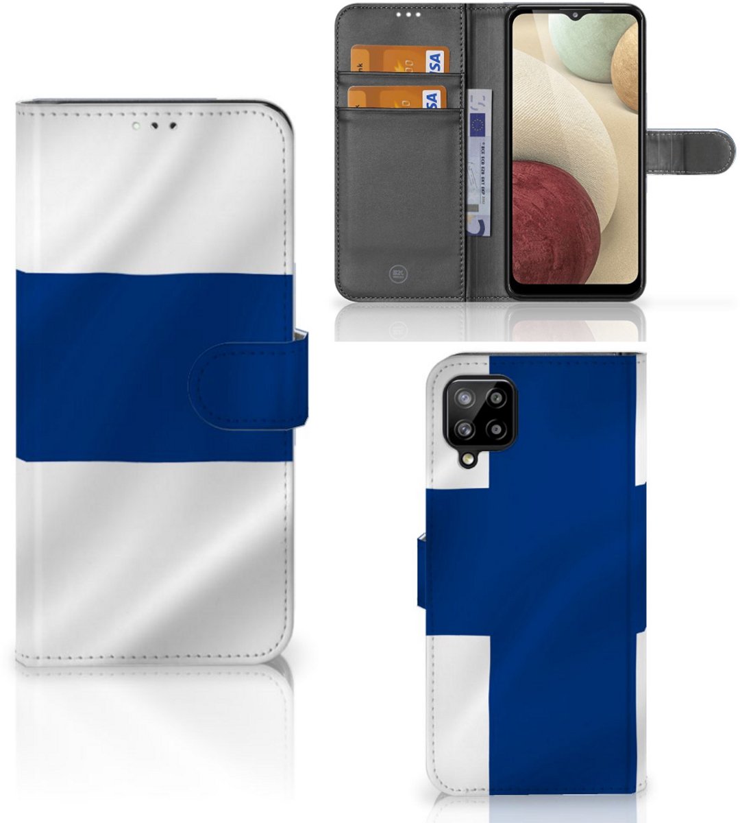Samsung Galaxy A12 Bookstyle Case Finland
