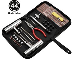 Knaak Bandenreparatieset - Complete Universele Tubeless Reparatieset met Plugger - Tang & Tas
