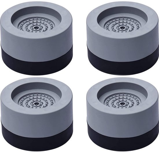 Merkloos Serie - Antivibrerende Matten - 4 Stuks - Voor Wasmachine en Vaatwasser - Grijs — afbeelding 5