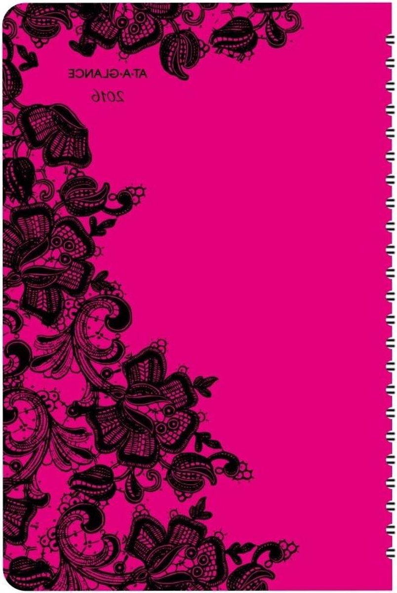 Professionele planner - Weekplanner Maandplanner - Jaar organiseren - Inktbloeding bestendig papier - 55 x 85 inch - Roze en zwart