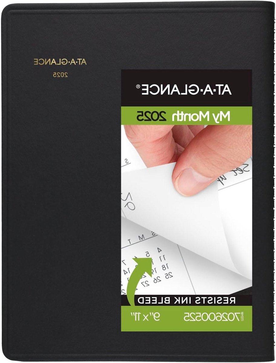 Maandplanner 2025 - Agenda Organizer - Jaarplanning Maken - Inktbestendig Papier - 9 x 11 inch - Zwart