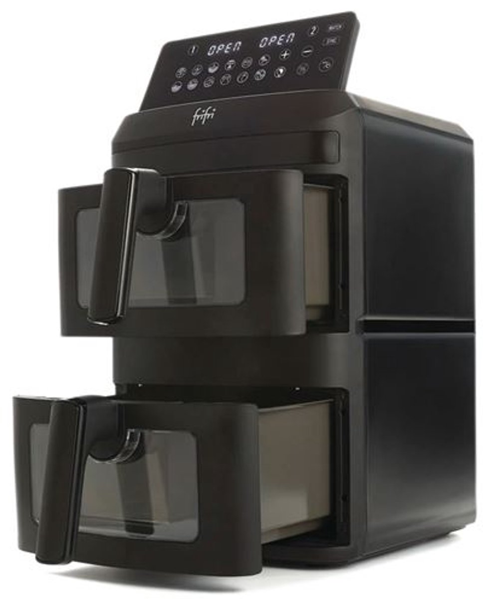 FriFri Airfryer Duo Slim FR0813028BLP 2800 W Matzwart