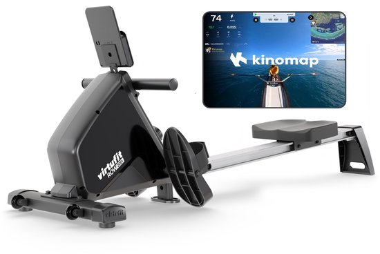 Roeitrainer - VirtuFit Row 450 - Roeimachine - Roeiapparaat - Inklapbaar - Zwart