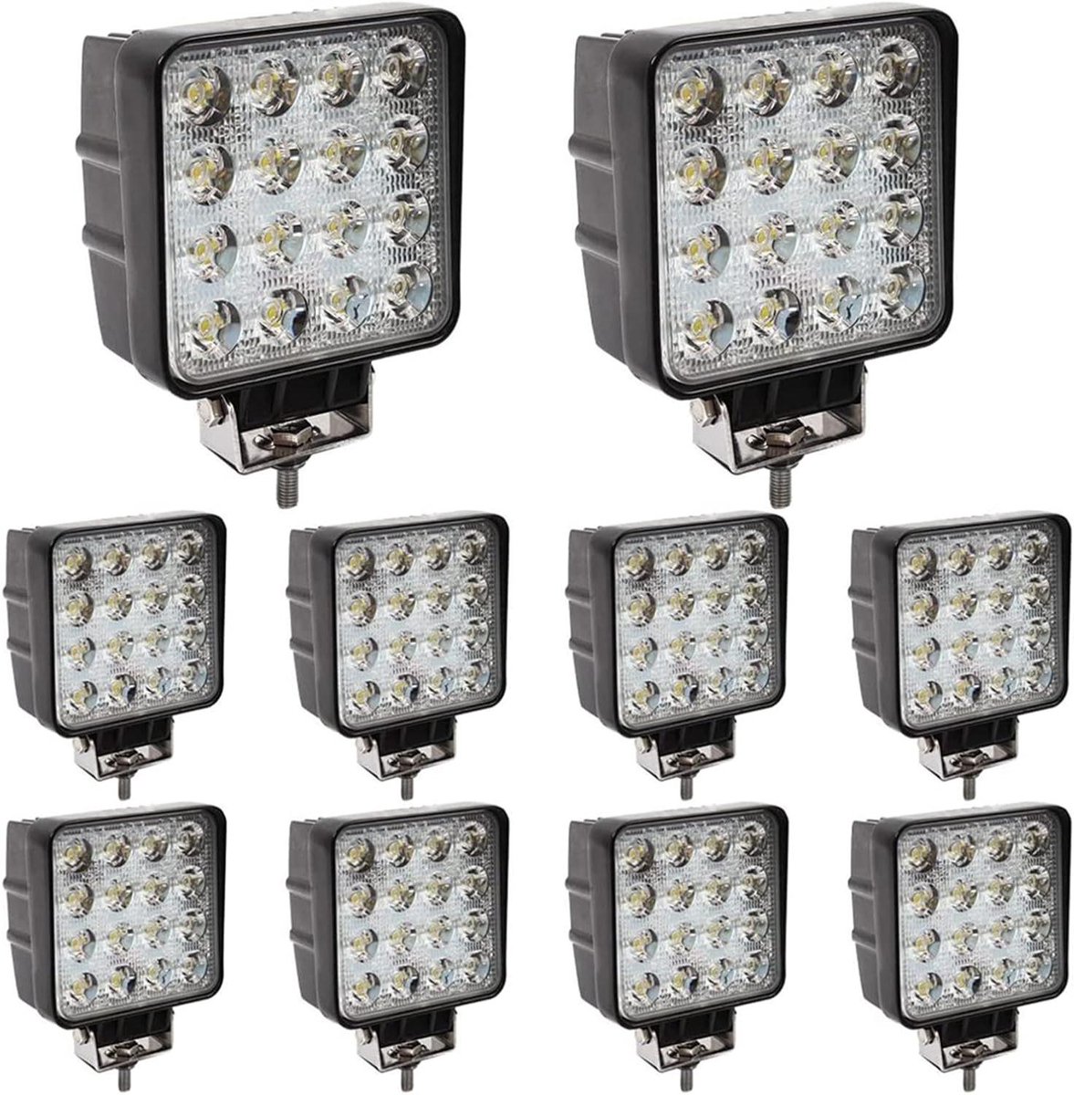 LED Werklamp - Offroad Verlichting - Werkplaats Verlichten - Hoge Lumen Output - 110 mm - Zwart