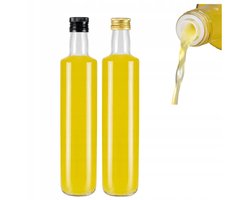 Bimberek DORICA Serie - Glazen Fles - 500 ml - Met Doz dispenser - Olie & Azijn