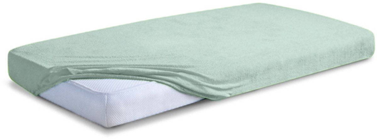 Matex Premium Serie - Frotte Hoeslaken - 160x200 cm - Lichtblauw