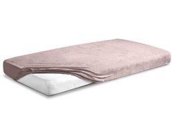 Matex Frotte Premium - Hoeslaken - 150x190/160x200 cm - Brudny Róż - 180 g/m2 - OEKO-TEX