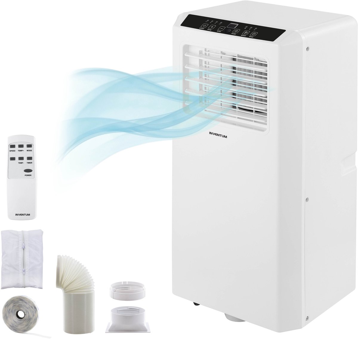 Bol.com Inventum AC901 Mobiele Airco - 9000 BTU Airconditioning - 3-in-1 - Koelen, Ventilator, Ontvochtiger - Tot 80 m3 - Afdich... aanbieding