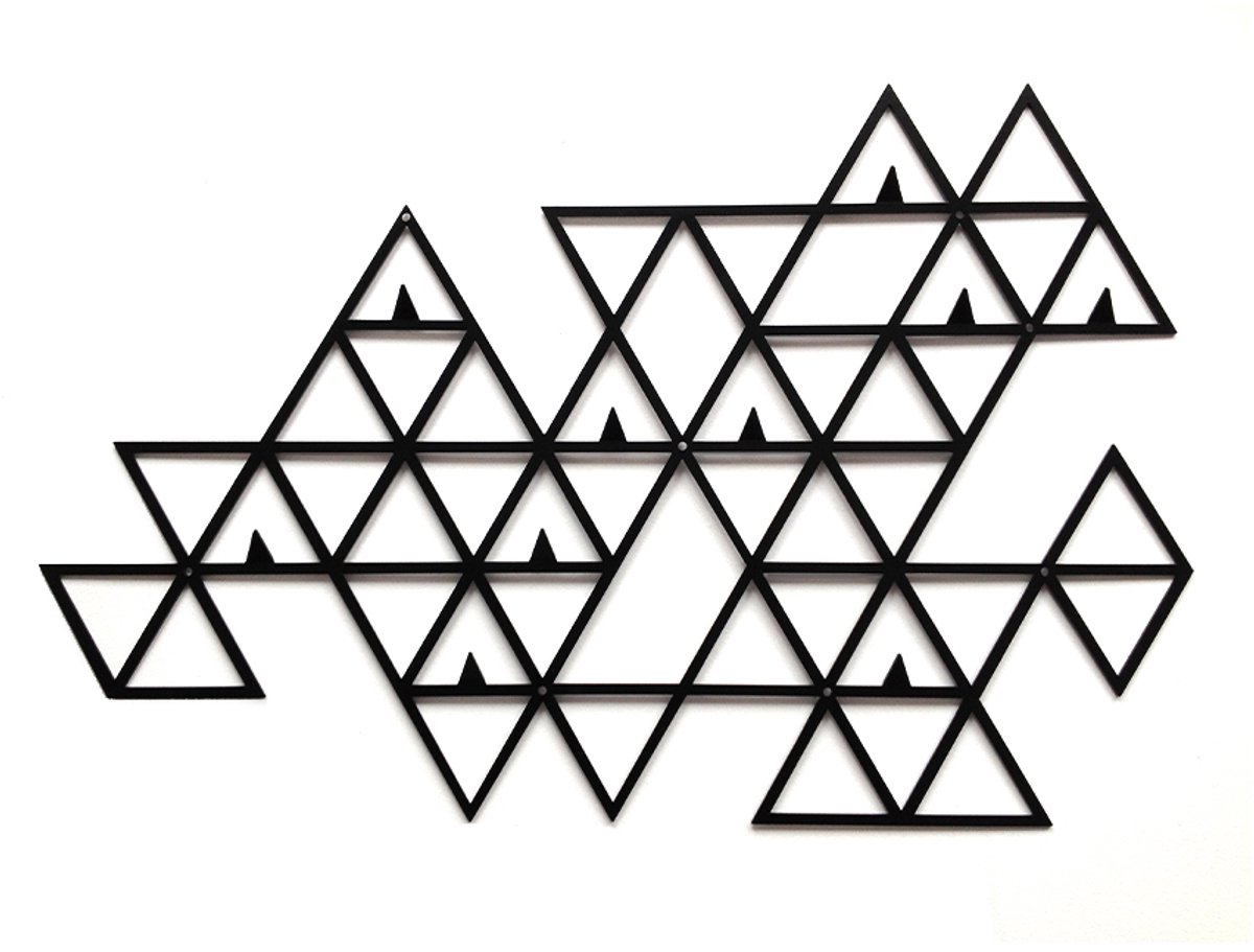 Decorizzly Numa Serie - Kapstok - Geometrisch - 10 Haken - Staal