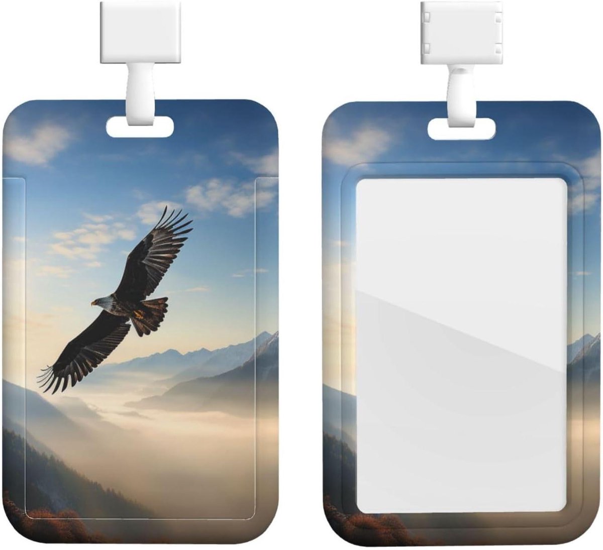 ID-kaarthouder - Badgehouder Kaarthoes - Werkkaart Beschermen - Schuifontwerp - 11 x 7 cm - Eagle Mountains