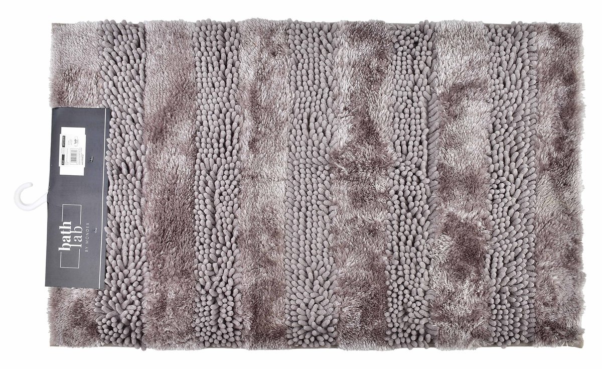 Mondex - ZAC Badkamerkleed 50x80cm -Badkamermat - Beige Bruin - Hoogpolig