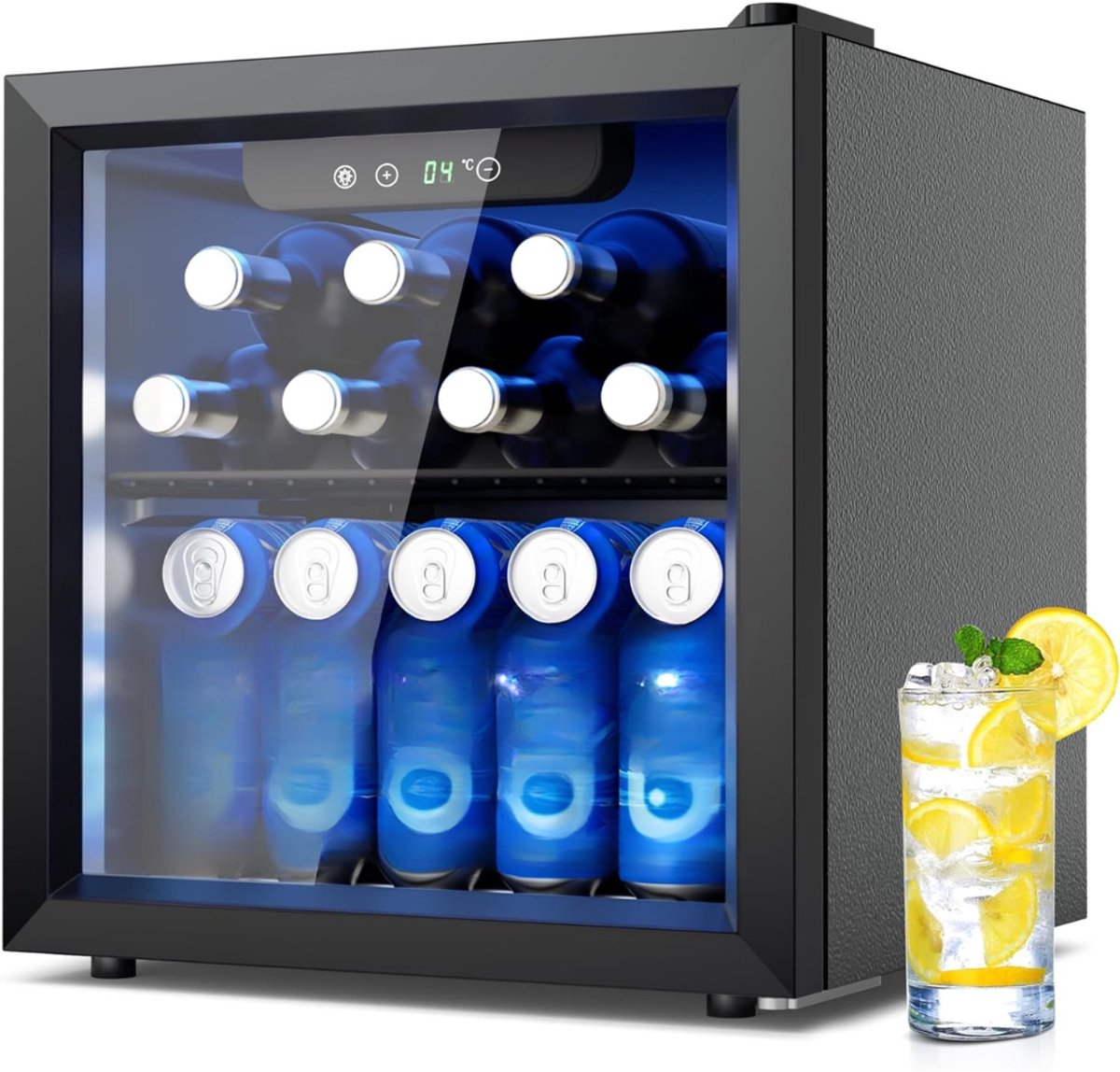 DVDSS® Mini vriezer - Diepvries - 33L - [Energieklasse G] - Zwart - 42cm x 43cm x 47cm