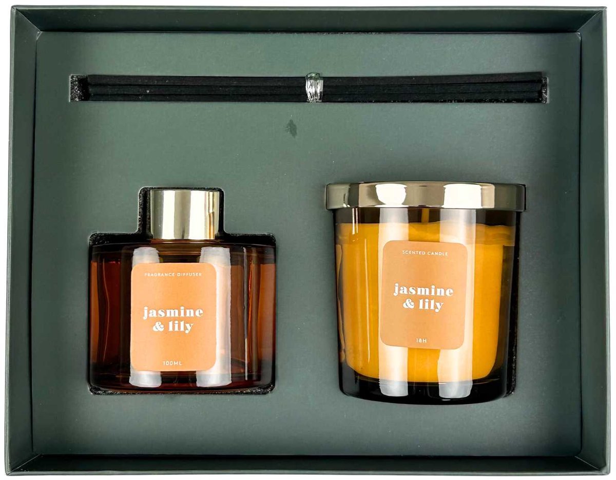 Blokker – Geurset – Jasmine & Lily – 100 ml & 145gr