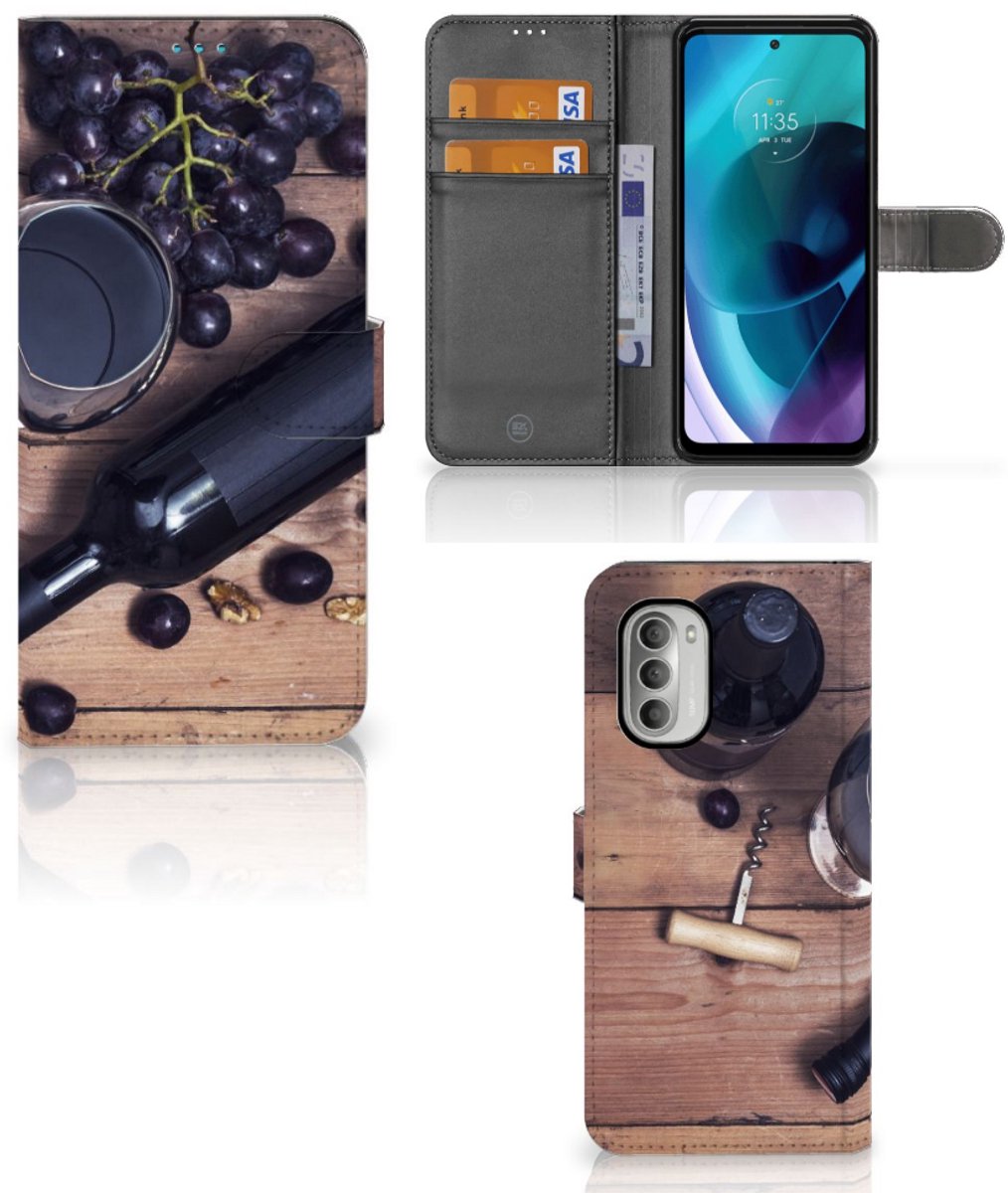 Motorola Moto G51 5G Book Cover Wijn