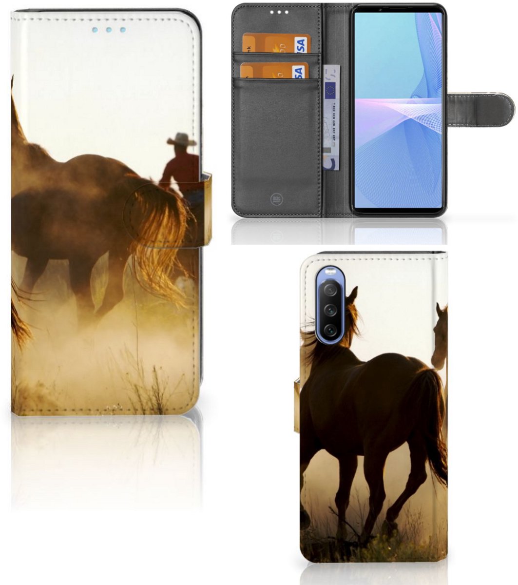 Sony Xperia 10 III Telefoonhoesje met Pasjes Design Cowboy