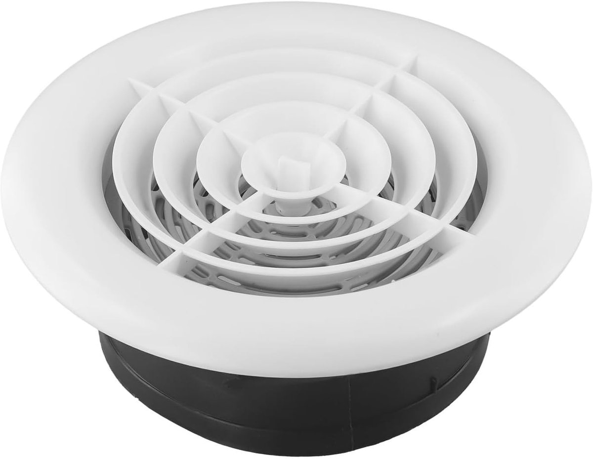 Verstelbare Wandventilatie - Luchtrooster Plafond - Frisse Lucht - Verwijderbaar Paneel - 150 mm - Wit