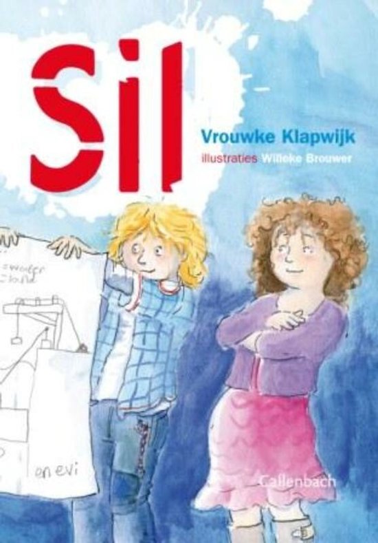 Boekomslag met de titel 'Sil' en illustraties van twee meisjes, geschreven door Vrouwke Klapwijk.