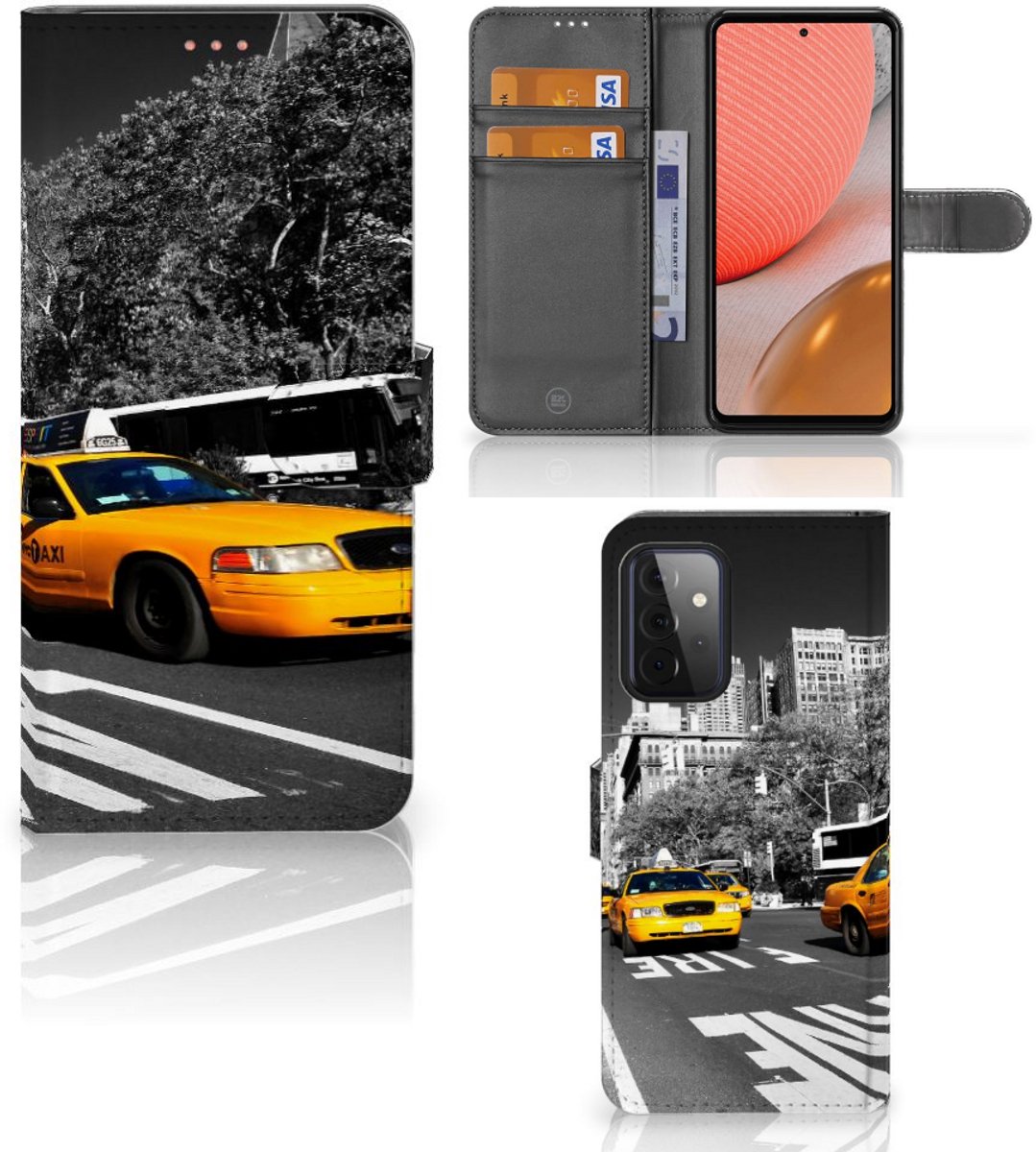 Samsung Galaxy A72 Flip Cover New York Taxi