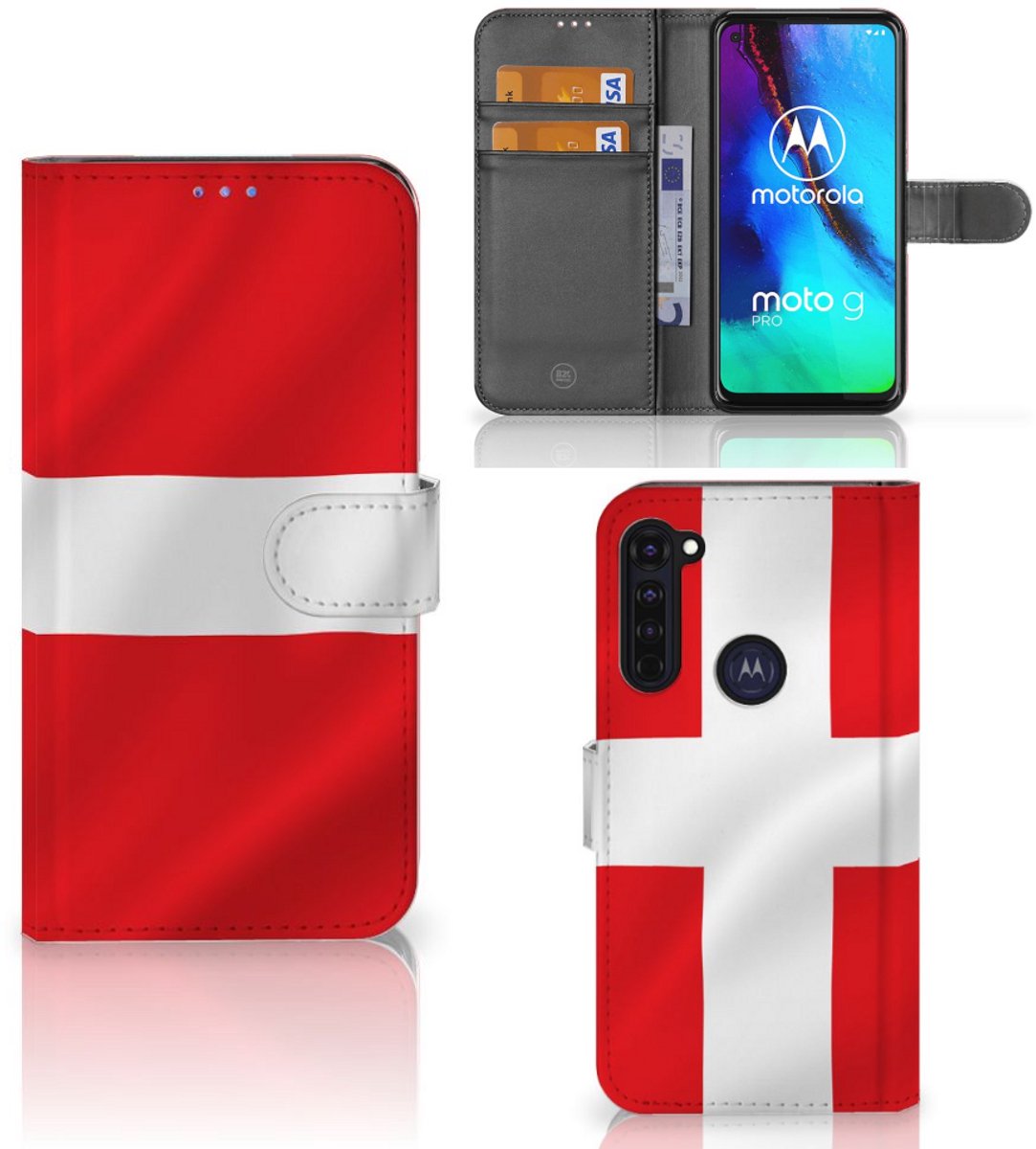 Motorola Moto G Pro Bookstyle Case Denemarken