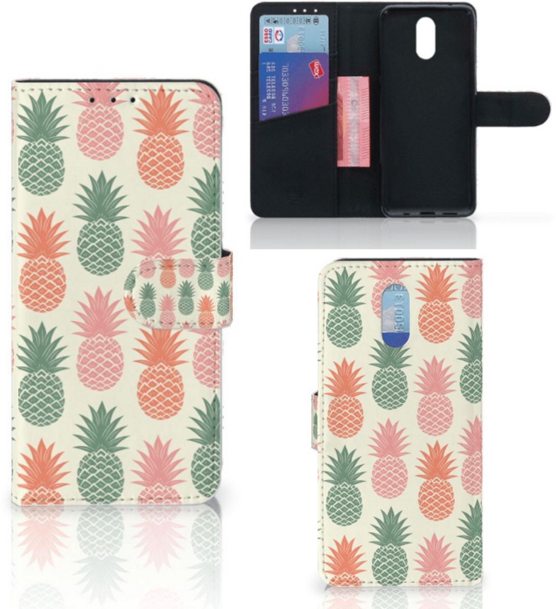 Nokia 2.3 Book Cover Ananas