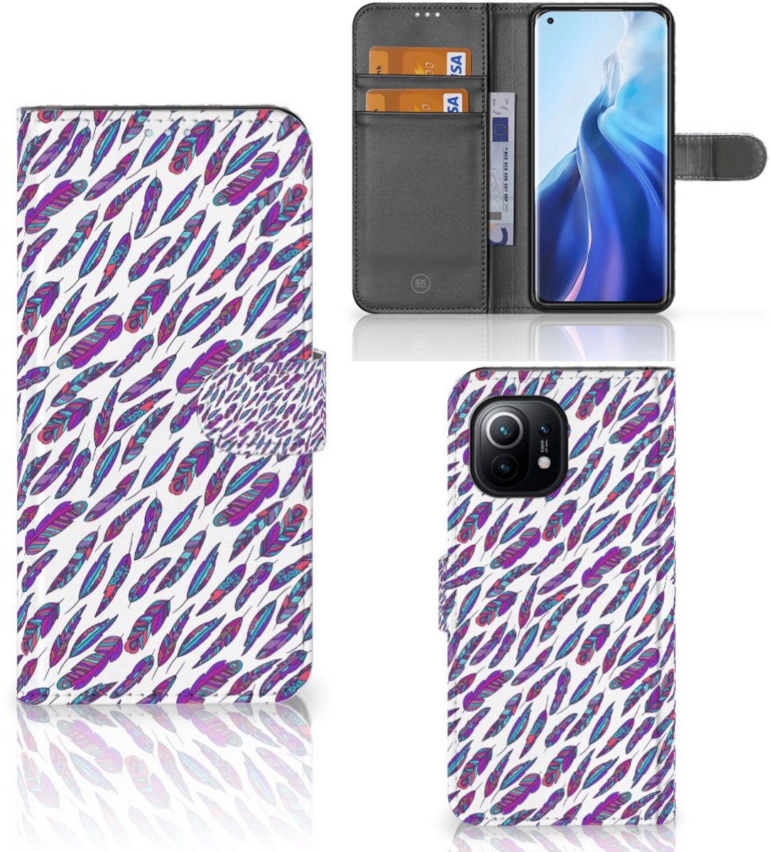 Xiaomi Mi 11 Telefoon Hoesje Feathers Color