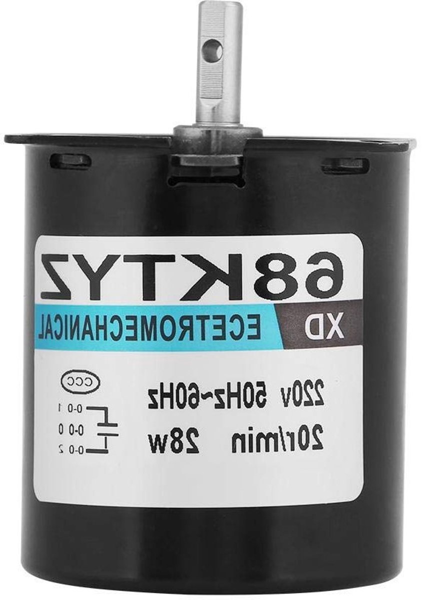 Synchronous Motor 220V, 28W Permanent Magnet Motor voor AC-toepassingen, 110R/min, CW/CCW Beweging