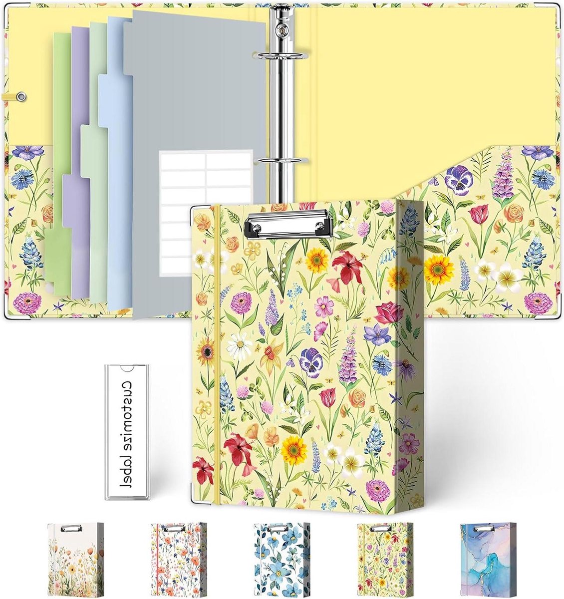 Mini A5 Binder - Ringband Organizer - Papieren Organiseren - Met Geïntegreerd Klembord - 1 Inch - Tuinfeest