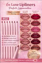 6-Delige Matte Lipliner Set– Meerdere Kleuren verkrijgbaar– 02 - Langhoudend – Waterresistent – Niet Vervagend – Dunof Nude en Berry Lip Make-up Set