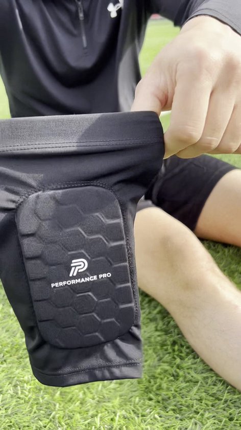 Scheenbeschermer Sleeves Voetbal Zwart – Ingebouwde Mini Scheenbeschermers – Maat S – Antislip – 10x6 cm – Inclusief Opbergzakje – Performance Pro