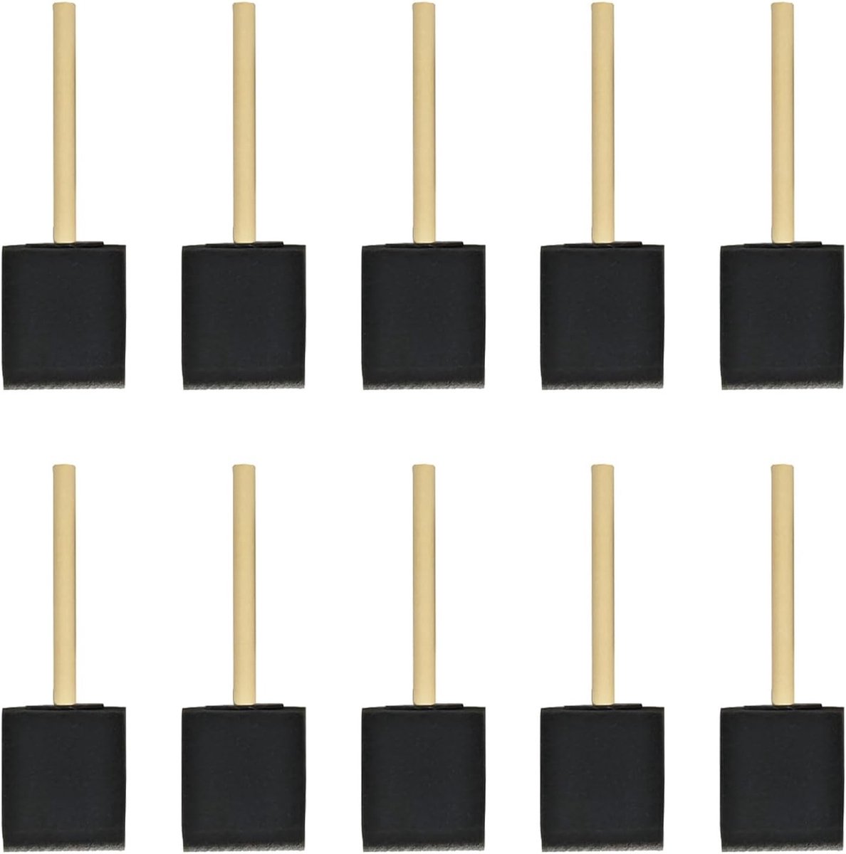 Set van 10 Sponskwasten voor Acrylverf, DIY Projecten, Schilderen en Creatieve Klussen