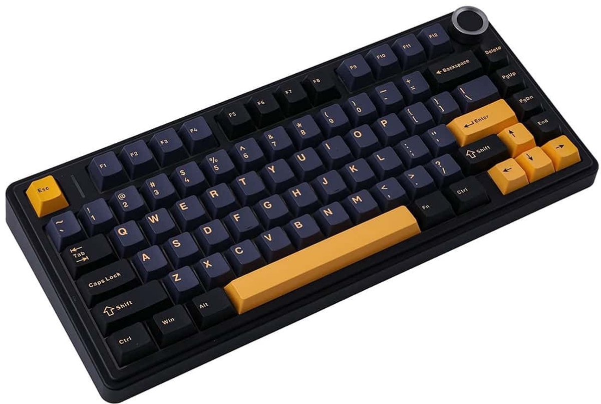 EPOMAKER x AULA F75 Zwart LEOBOG Icevein Switch RGB Draadloos Hotswap Mechanisch Gaming Toetsenbord thumbnail 3