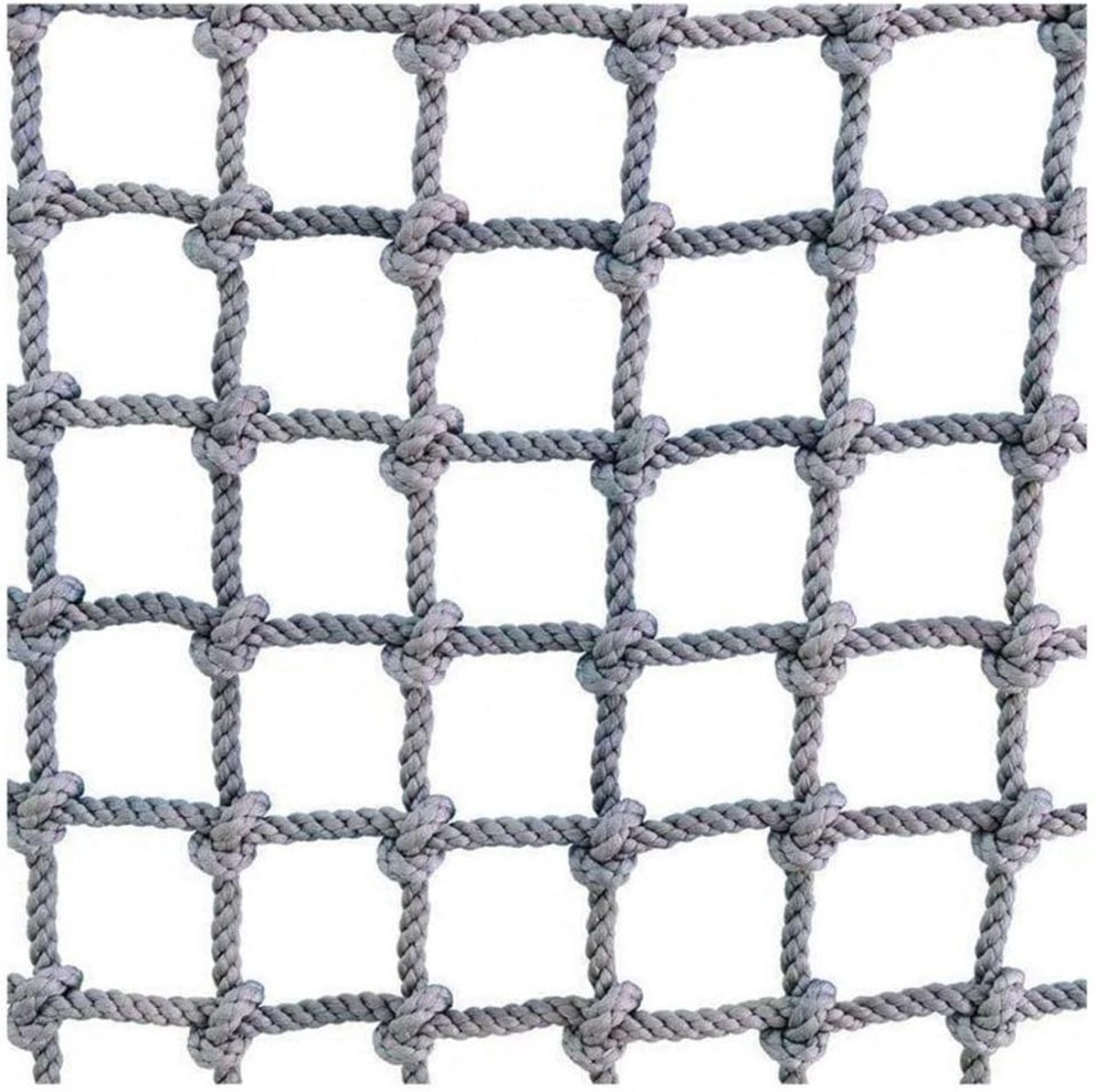 Veilig Klimnet - Speelnet Heknet - Speeltuin Veiligheid - 12 mm Touw - 1x1 Meter - Zwart