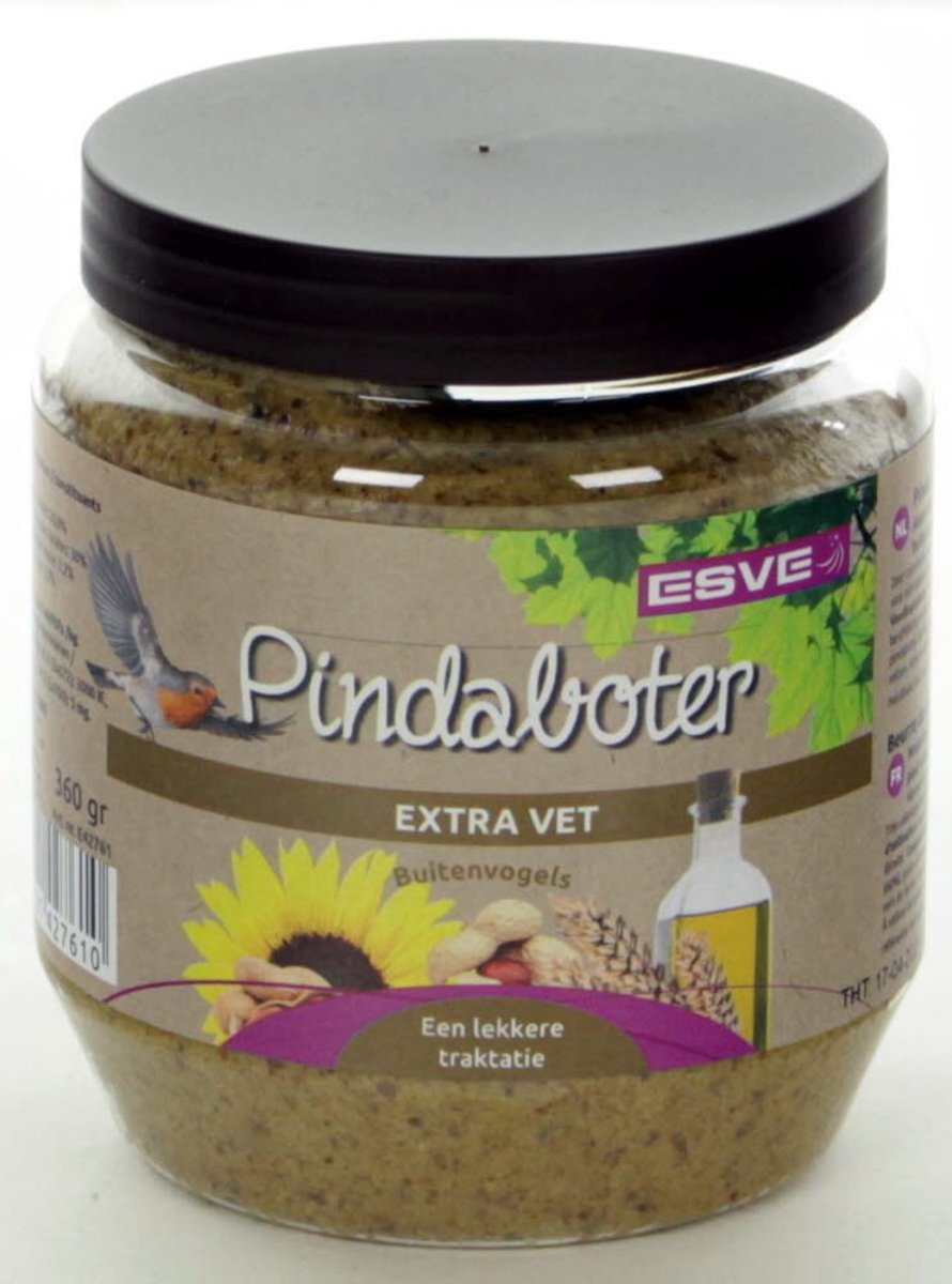ESVE Vogelpindaboter extra vet | 360 g | energierijke pot voor tuinvogels