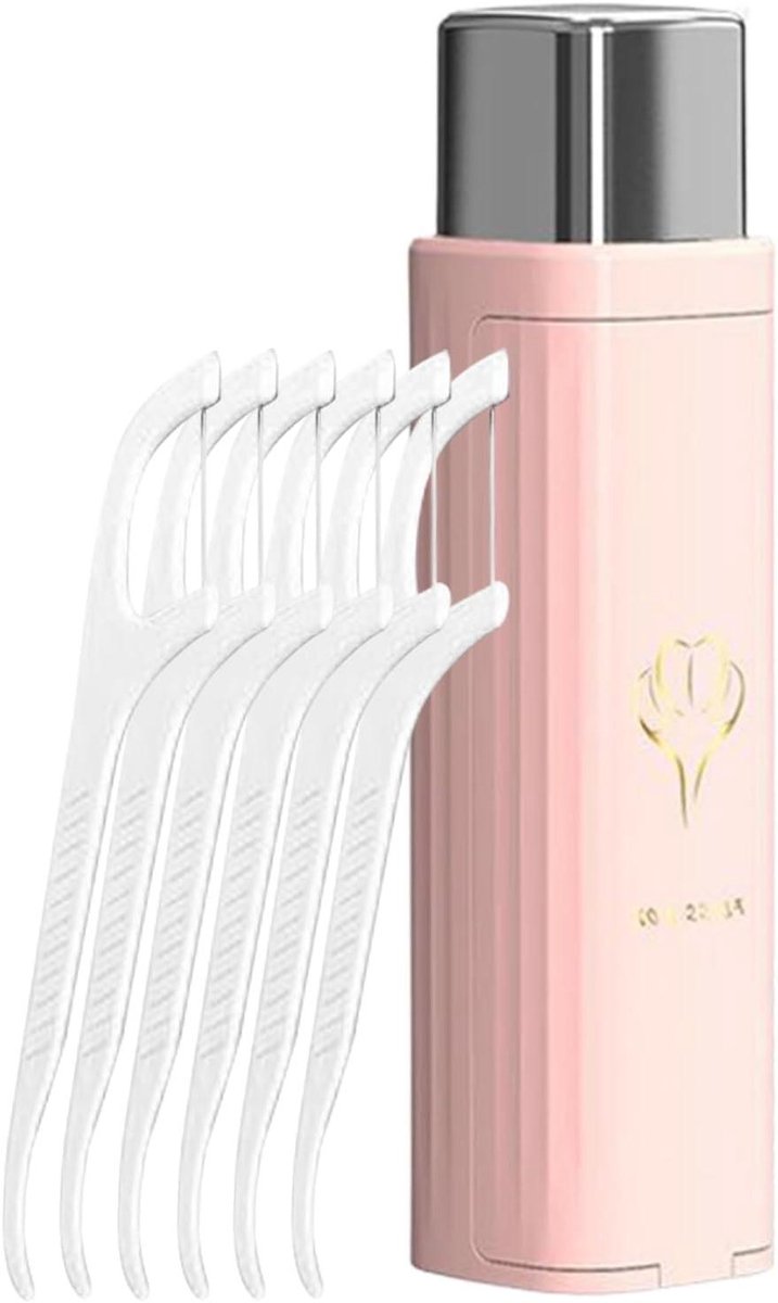 Draadhouder - Flosdispenser - Mondverzorging - Stofdichte hoes - 10 stuks - Wit