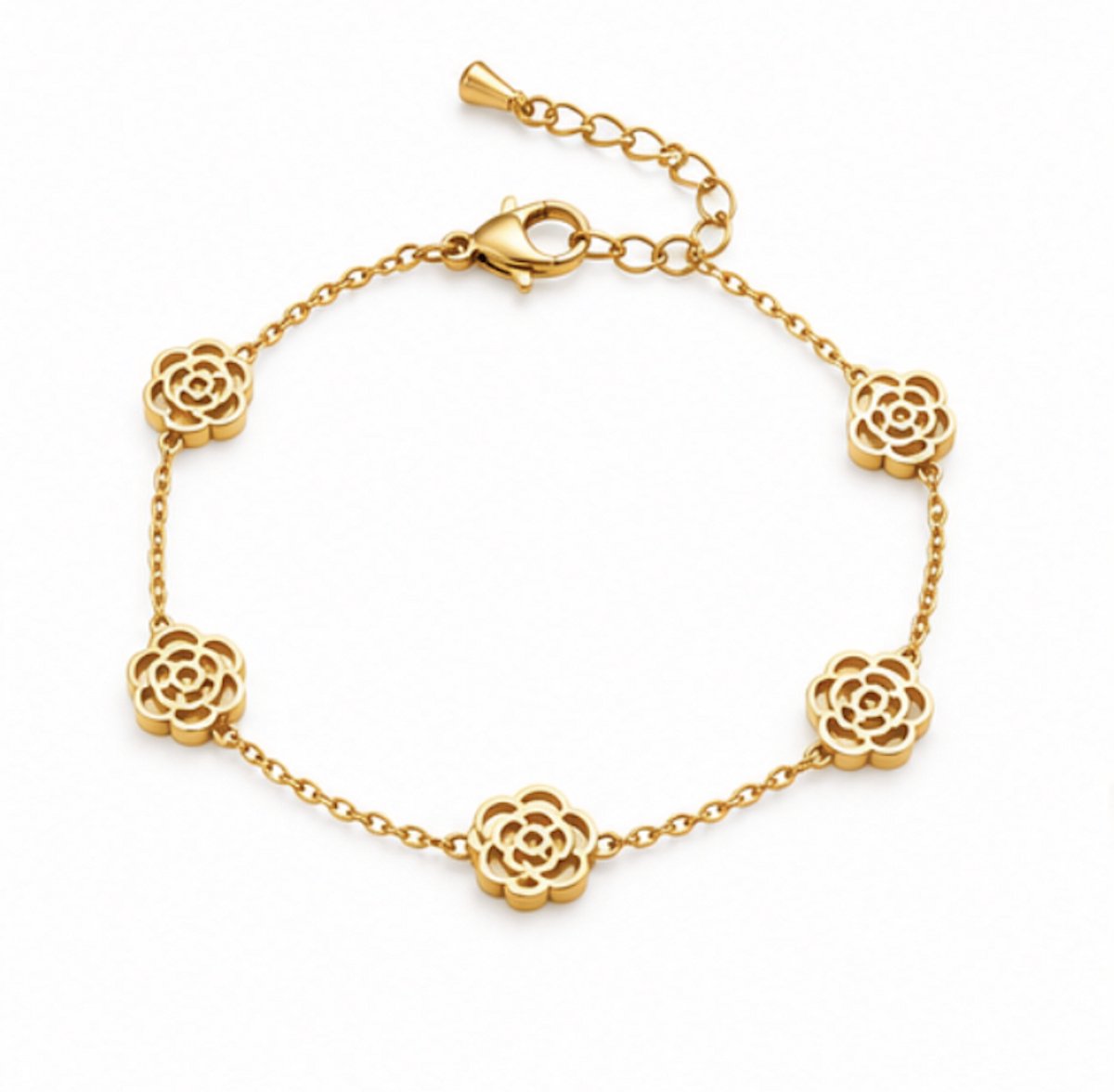 Armband - Goudkleurig- verguld - dames - Vrouwen - feest sieraden - verjaardag cadeau - cadeau - vakantie