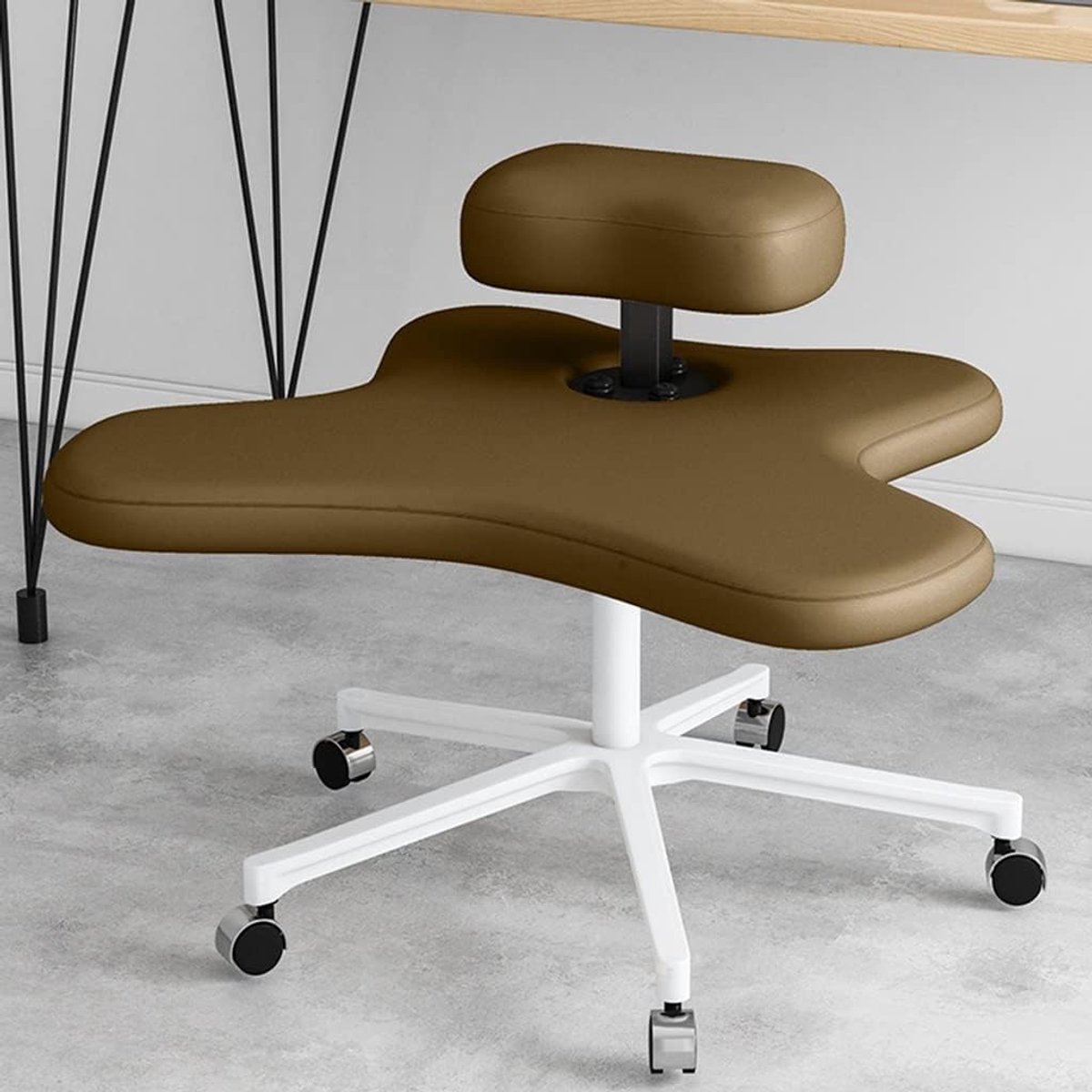 Ergonomische kniestoel bureaustoel met kniefunctie, verstelbare zithoogte & wielen – ergonomische knielstoel voor optimale lichaamshouding, rugondersteuning en home office comfort – Mobili Bella