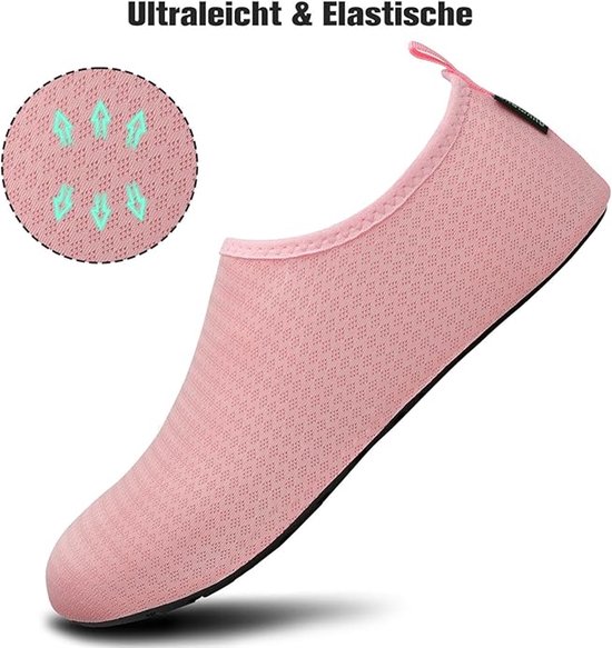 Unisex waterschoenen – Zwem-, watersport- & strandschoenen – Sneldrogend – Schoenen voor surfen & duiken – Lichtgewicht – Neopreen materiaal – Maat: EU 38-39