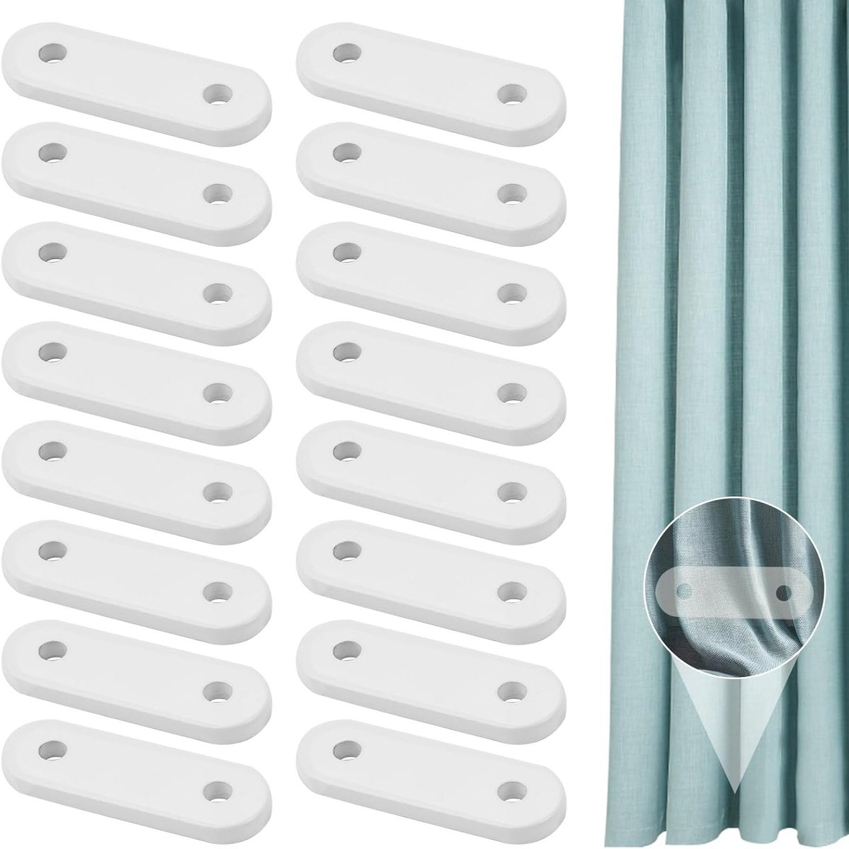 16 Stuks Loodgewichten voor Gordijnen, 28g Loodstangen, Ideaal voor Katoenen en Polyester Gordijnen, Perfecte Oplossing voor Gordijnschaduw en Douchegordijnen