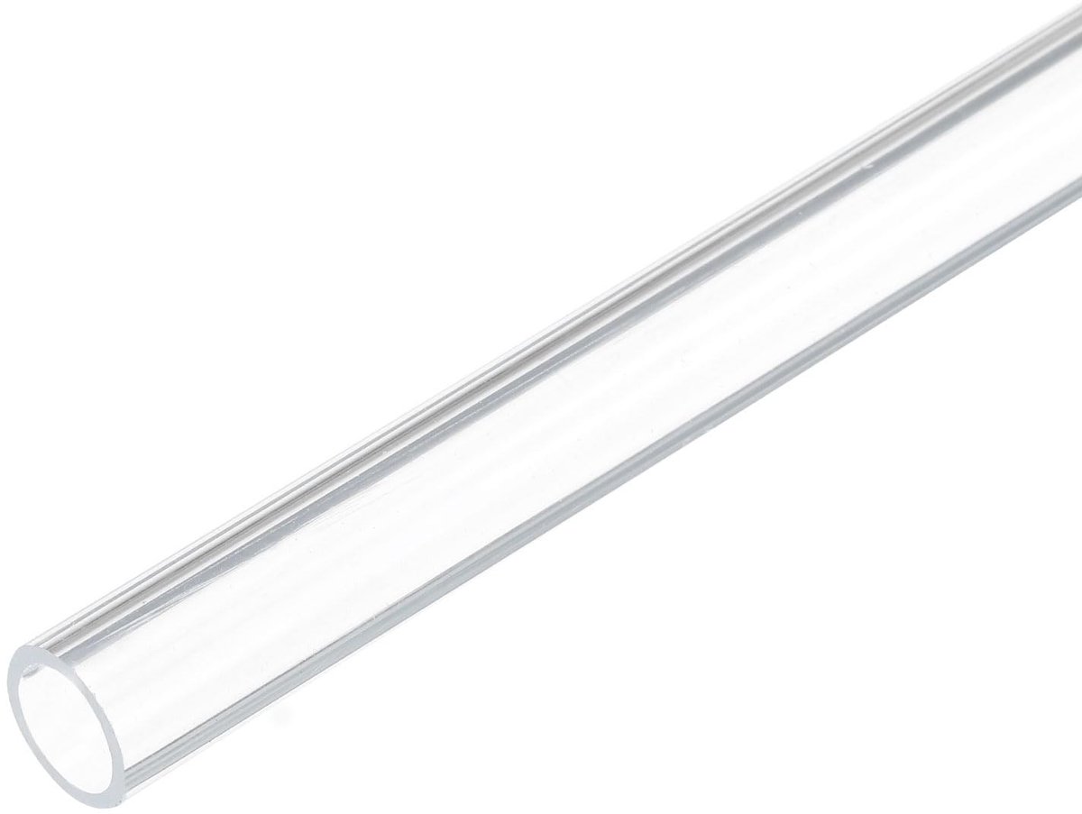 Dailygoods- Acrylbuis 12 Inch - Doorzichtige Buis - Starre Buis 9 mm x 12 mm - Voor Sanitair/Pneumatiek/Aquarium - Weerbestendig - Hoge Transparantie - Plasticbuis