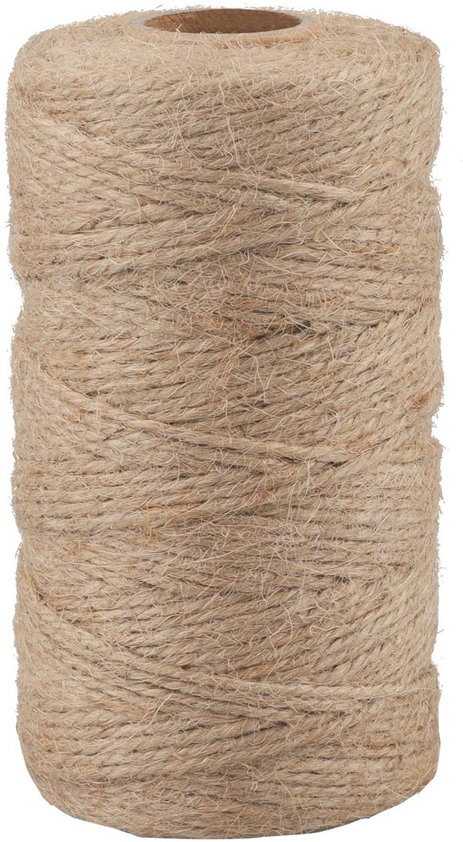NTH products- Tuintouw 100m - Jute Touw 1,5 mm - Duurzaam Bindtouw - Ambachten - Geschenkverpakking - Tuinieren