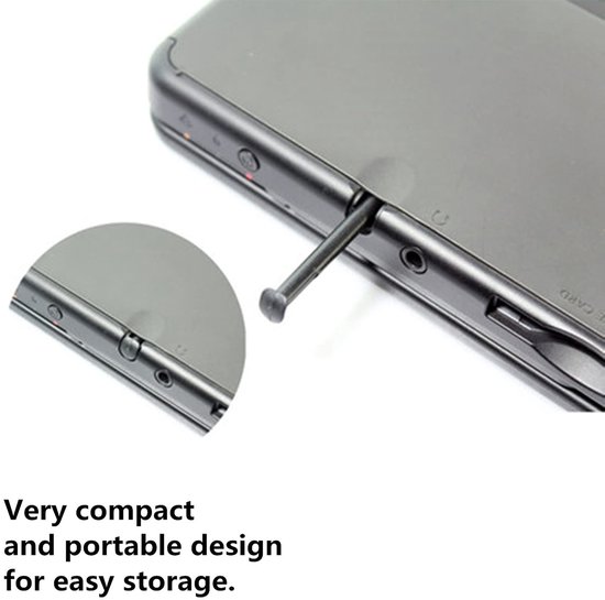 NTH products- Styluspen 30 Stuks - Vervangende Touchscreen Styluspen - Compatibel met Nintendo New 3DS XL - Kunststof - Blauw/Zwart - Houdt Scherm Vrij van Krassen - Touchscreenpen — afbeelding 5