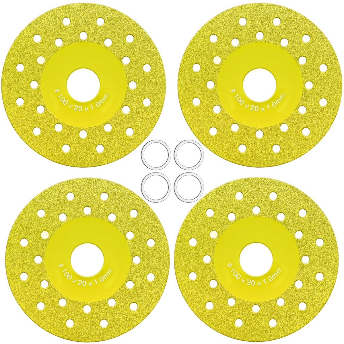 NTH products- Diamantzaagblad 4 Stuks - Keramische Snijdisk - Snelle Snijprestaties - Gebruiksvriendelijk - Hoogwaardige Materialen - Eenvoudige Installatie - Snijschijf