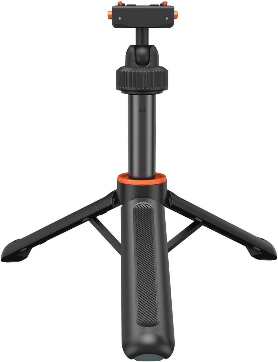 Selfie Stick Statief - Verlengpaal Vlogging - Video Opnemen - Magnetische Snelsluiting - 40 Cm - Zwart
