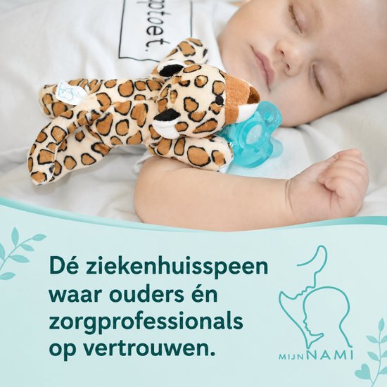 MijnNami Soother Speen 4 stuks - Newborn Fopspeen Baby 0-6 maanden - Ondersteunt borstvoeding - 34 weken - Compleet pakket van MijnNami — afbeelding 4