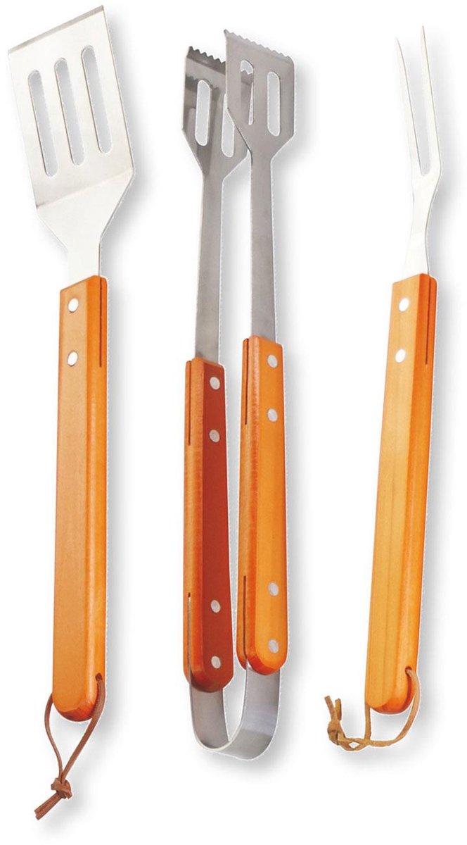 Fieldman Grillgereedschapset 3-Delig Voor Bbq-Tuinrooster Fzg9018 Staal