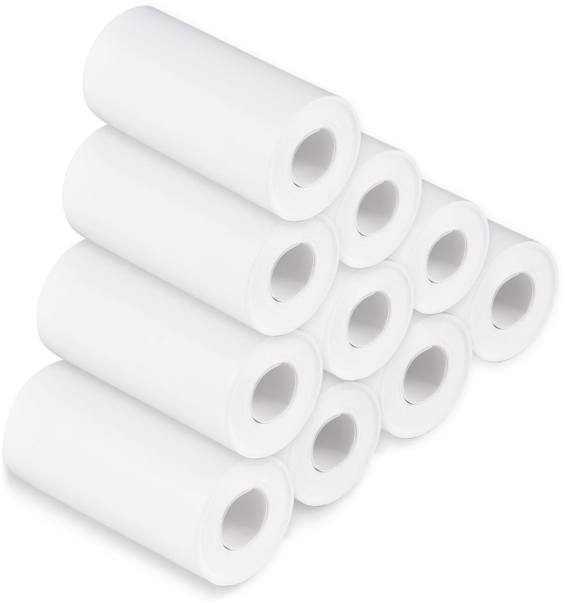 Dailygoods- Thermische Papierrol 56 Mm - Premium Kwaliteit - Heldere Afdrukken - Pure Houten Pulp - 10 Rollen - Geschikt voor Labelprinters/Instant Camera's - Afdrukpapier
