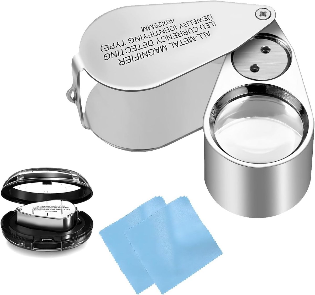Dailygoods - Loupe Magnifier met LED en UV-Licht voor Juweliers