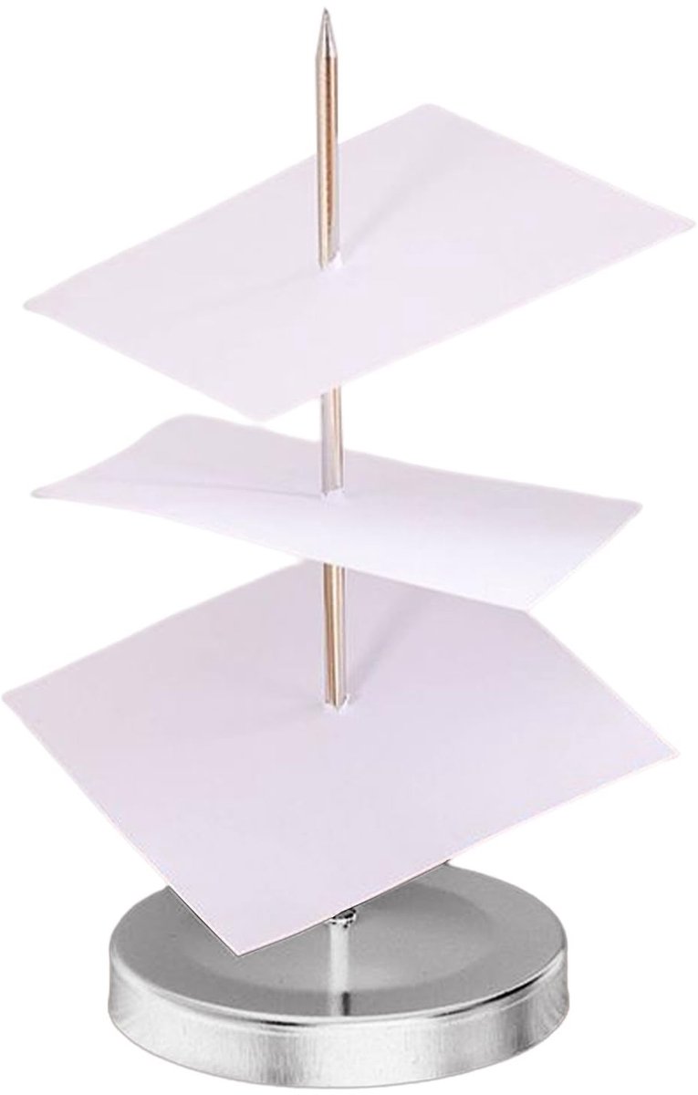 Dailygoods- Bonspiesjes 15,6 cm - Memohouder - Kassabonhouder - Kwitantiehouder - Organisator - Rubberen voet - Memo Houder